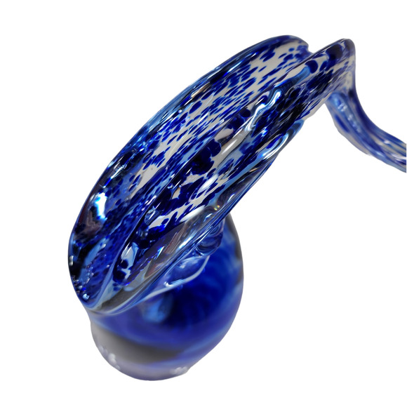 Blown Glass Ram Bighorn Sheep Wild Mountain Goat Ibex Blue 12"‎ Art Figurine VTG - Picture 7 of 16